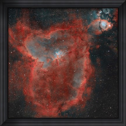 Framed Heart Nebula Print