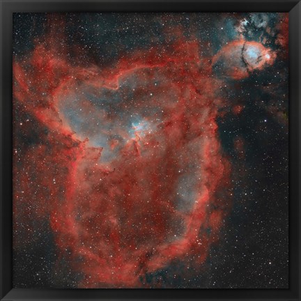 Framed Heart Nebula Print