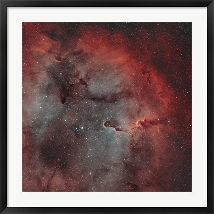 Framed IC 1396, The Elephant Trunk Nebula Print