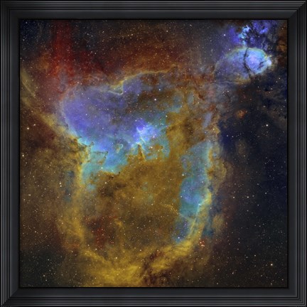 Framed IC 1805, the Heart Nebula I Print