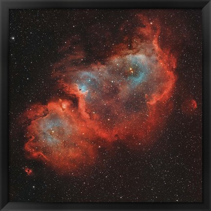 Framed IC 1848, the Soul Nebula Print