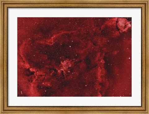 Framed IC 1805, the Heart Nebula II Print