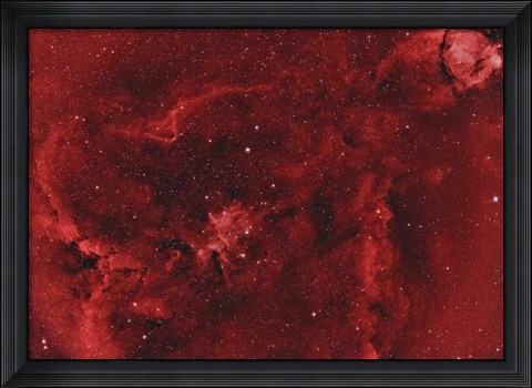 Framed IC 1805, the Heart Nebula II Print