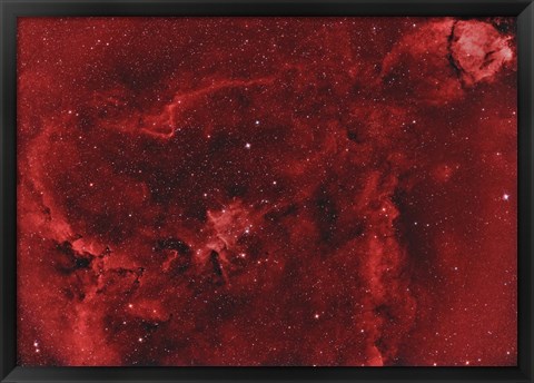 Framed IC 1805, the Heart Nebula II Print