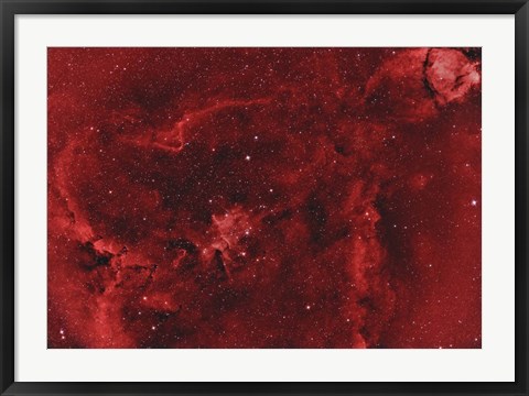 Framed IC 1805, the Heart Nebula II Print