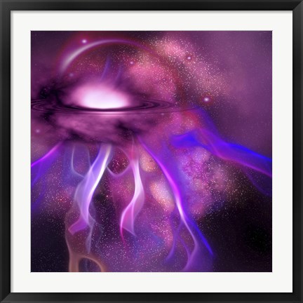 Framed Blushing Nebula Print