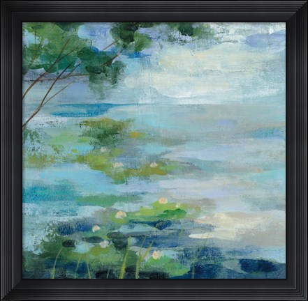 Framed Lily Pond I Print