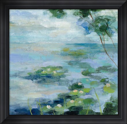 Framed Lily Pond II Print