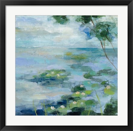 Framed Lily Pond II Print