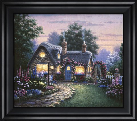 Framed Doucette Cottage Print