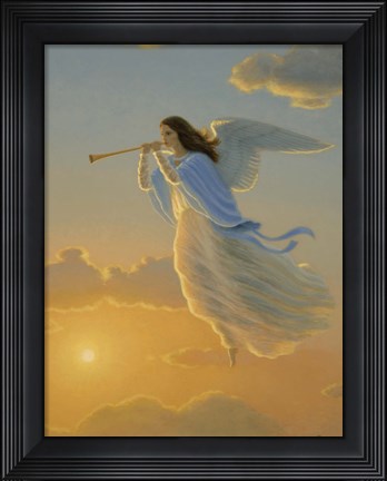 Framed Angel Of The Dawn Print