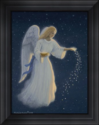 Framed Angel Of Abundance Print