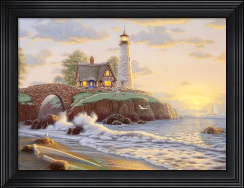 Framed Lighthouse Point Print