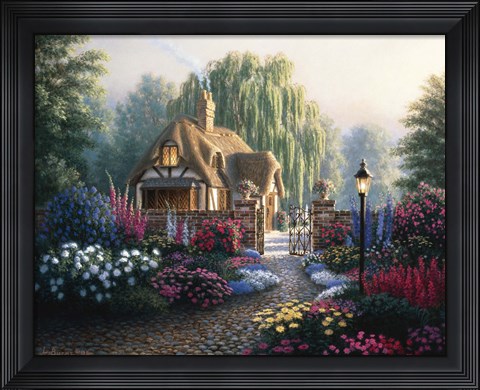 Framed Cranfield Gardens Print