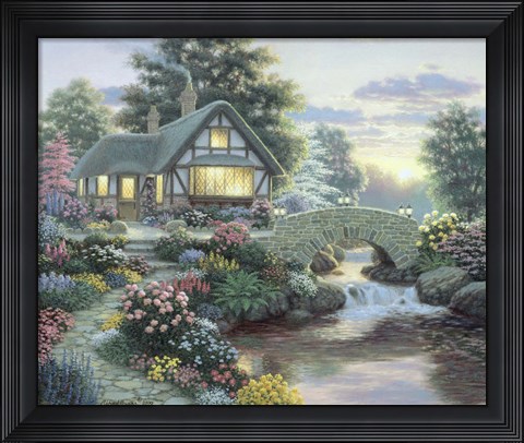 Framed Serenity Cottage Print