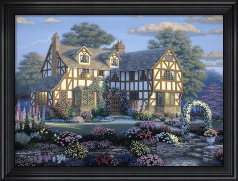 Framed English Tudor Print