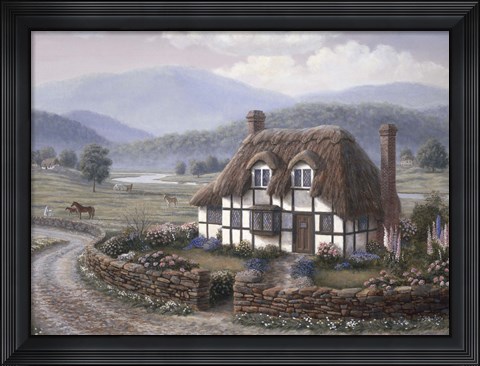 Framed Country Cottage Print