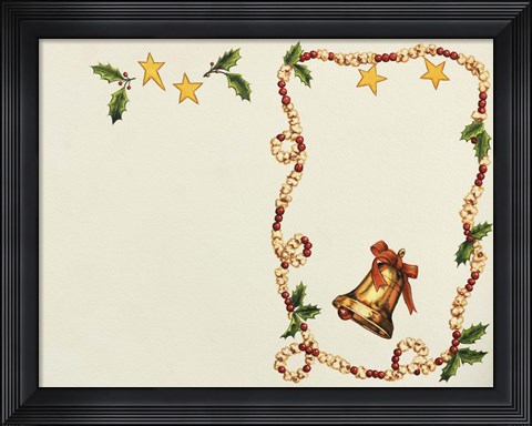 Framed Popcorn And Cranberries Print