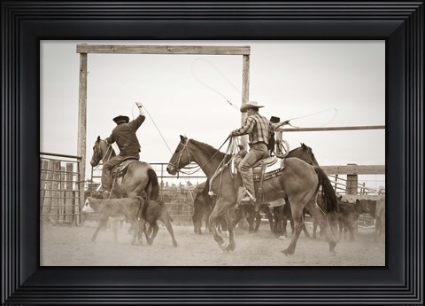 Framed Red Top Ranch Print
