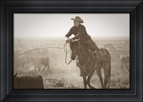 Framed Work Hard Play Hard Print