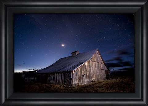 Framed Painted Barn Print