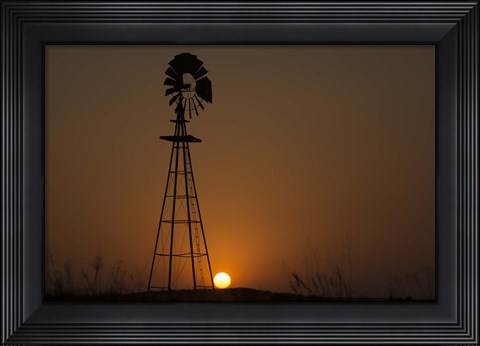 Framed Waiting For Wind Print