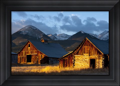 Framed Wet Mountain Valley Sunrise Print
