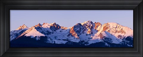 Framed Rocky Mountain Range Print