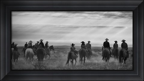 Framed Riding Out Print