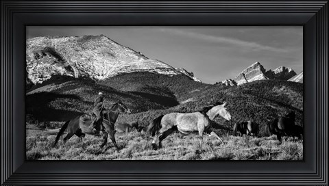 Framed Roping the San Greys Print