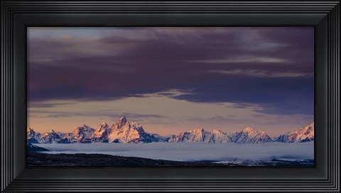 Framed Above the Tetons Print