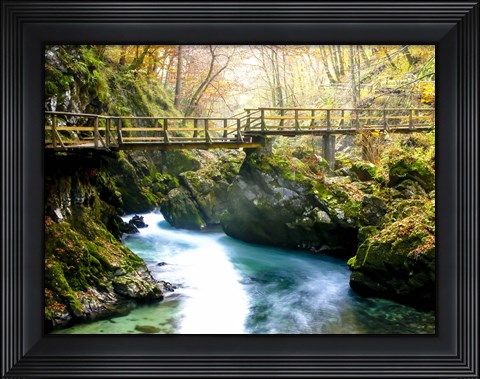 Framed Europe in Fall Print