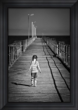 Framed Lonely Jetty Print