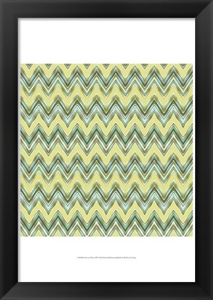 Framed Chevron Waves III Print