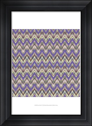 Framed Chevron Waves IV Print