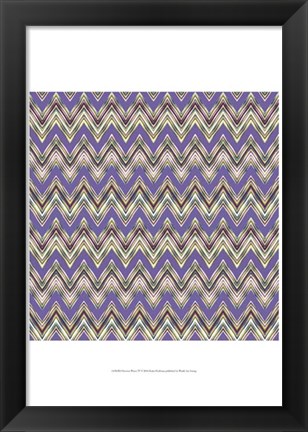Framed Chevron Waves IV Print