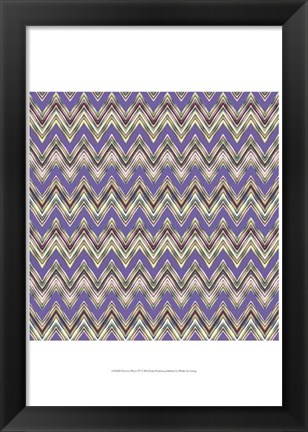 Framed Chevron Waves IV Print