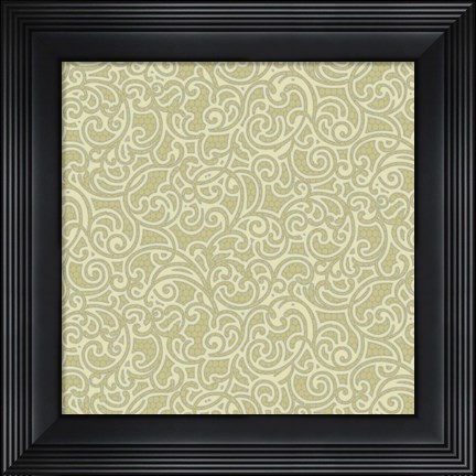 Framed Sheer Romance Scroll II Print