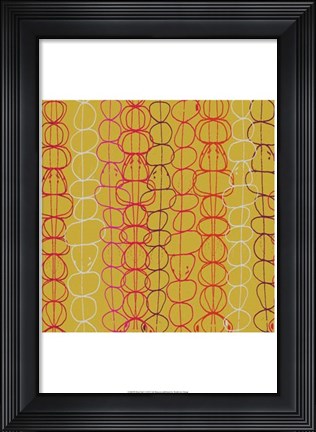 Framed Red Fall I Print