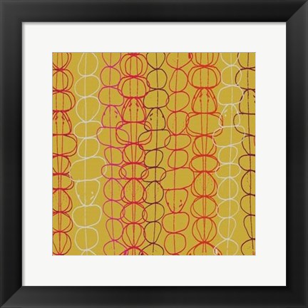 Framed Red Fall I Print