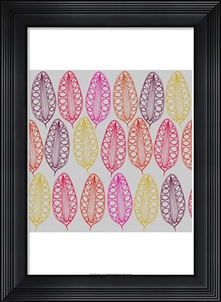 Framed Red Fall V Print