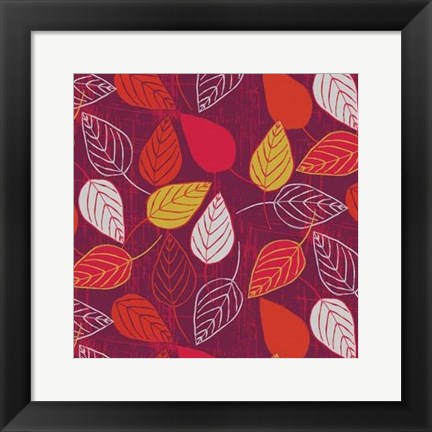 Framed Red Fall VIII Print