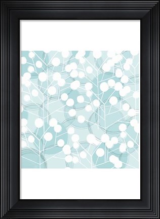 Framed Popping Flowers III Print