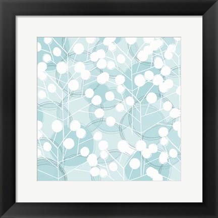 Framed Popping Flowers III Print