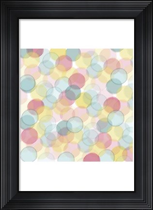 Framed Popping Flowers V Print