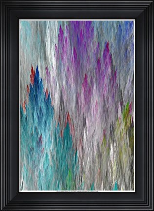 Framed Brush Panels I Print