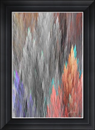 Framed Brush Panels II Print