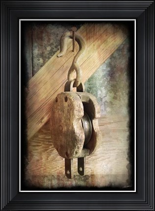 Framed Block &amp; Tackle IV Print