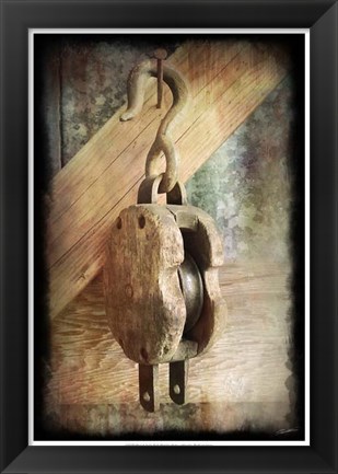 Framed Block &amp; Tackle IV Print