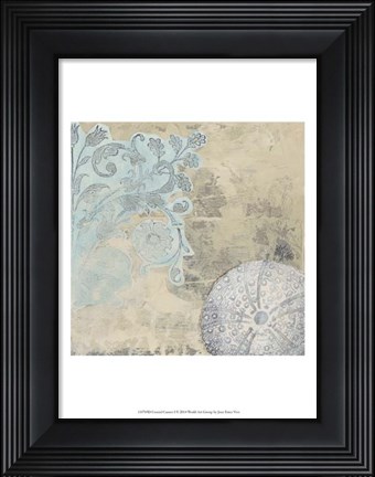 Framed Coastal Cameo I Print